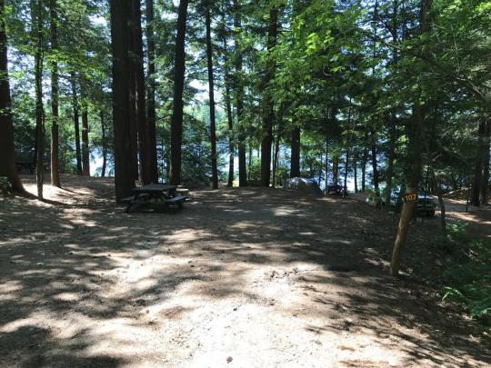 ROLLINS POND CAMPGROUND site 107