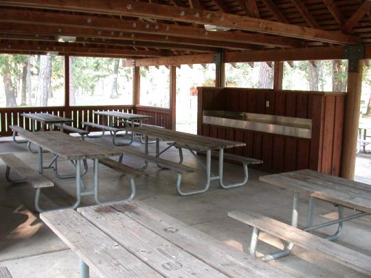 Wallowa Lake State Park site Ice Creek Shelter
