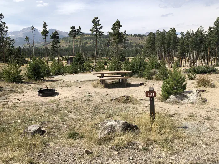 Rocky Mountain National Park Glacier Basin Campground site C101