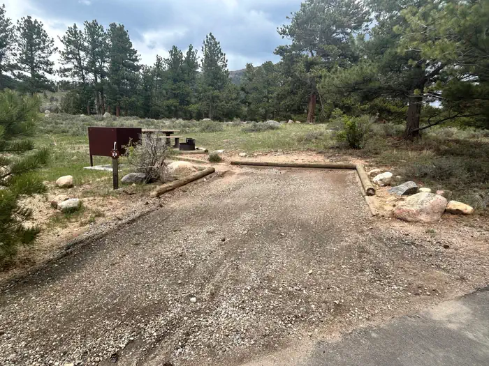 Rocky Mountain National Park Moraine Park Campground site A039